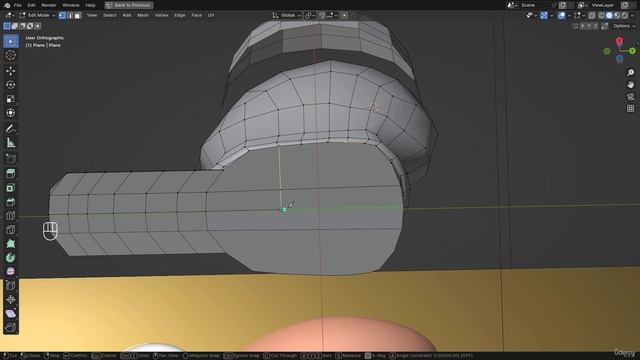 Introduction To 3D Characters Modeling In Blender 146. Body. Close Lower Opening