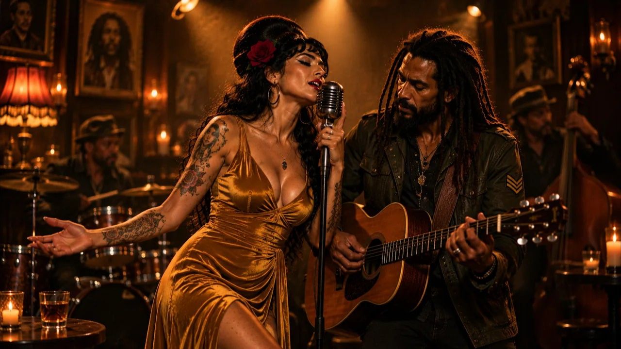 Amy Winehouse & Damian Marley Style 🌙 Midnight Soul Reggae Blues Vibes