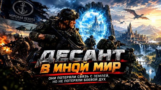 Аудиокнига полностью. Попаданцы. «Десант в иной мир» Книга 1 из 6
