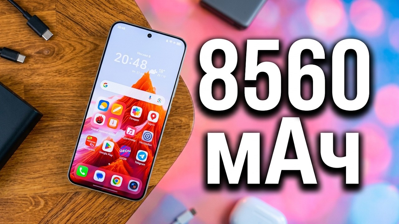 🔥 Новый МОНСТР автономности - HONOR Turbo! 8560 мАч и зарядка 80 Вт