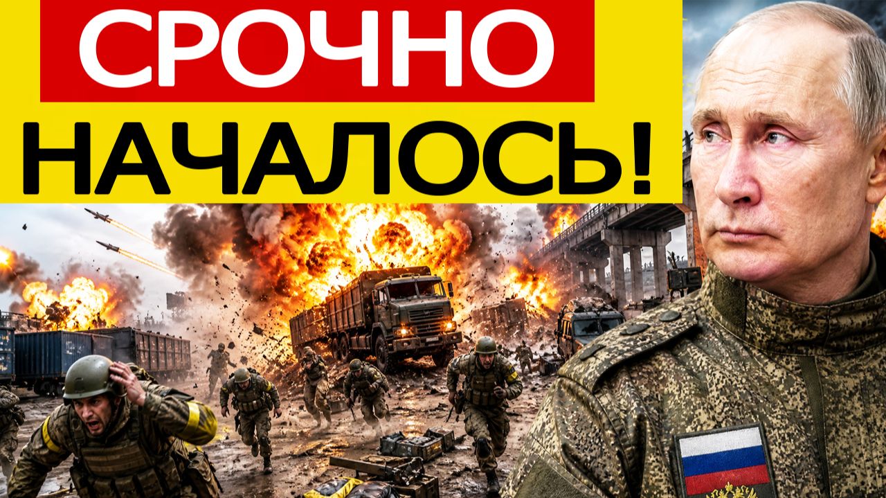 ⚡Россия начала мощную атаку по Украине — ключевая логистика ВСУ поражена