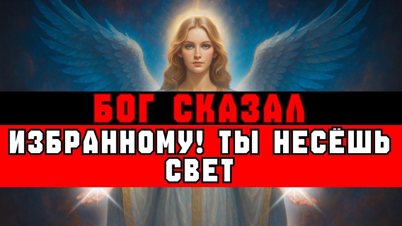 ИЗБРАННЫЙ, БОГ СКАЗАЛ: ты АНГЕЛ в человеческом облике.
