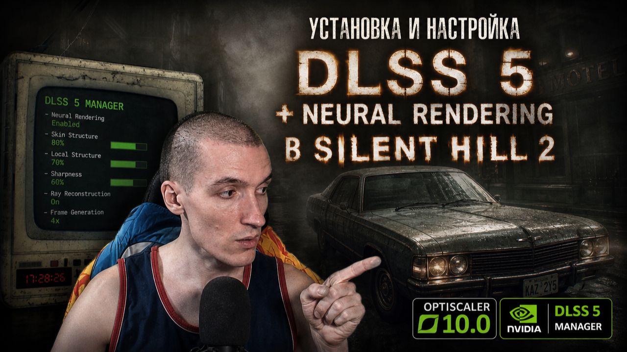 Установка и настройка DLSS 5 + Neural Rendering в Silent Hill 2 | OptiScaler 10.0 | DLSS 5 Manager