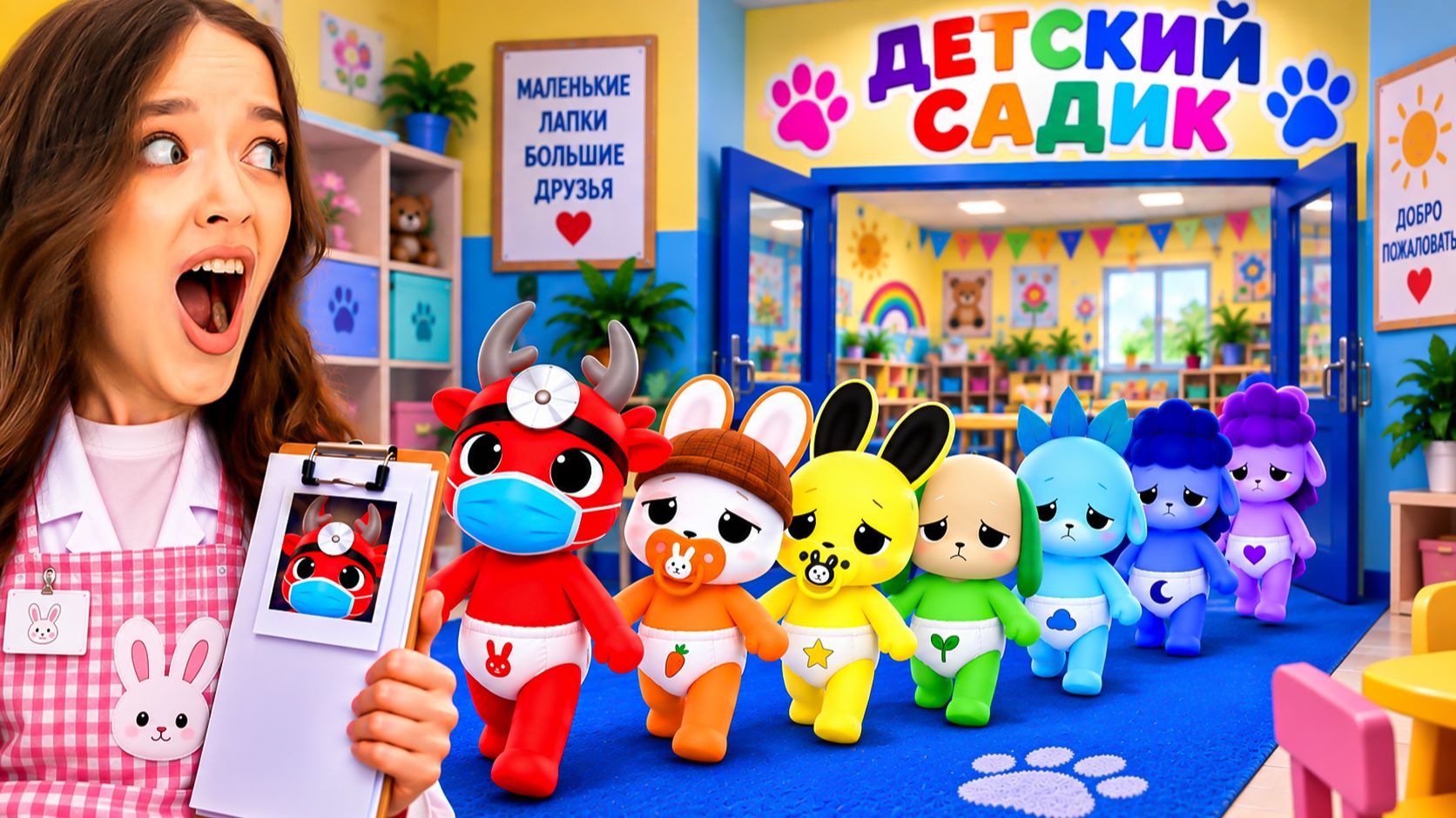 Я НЯНЧУ ТОЛЬКО РАДУЖНЫХ МАЛЫШЕЙ В ДЕТСКОМ САДУ ДЛЯ ЖИВОТНЫХ В РОБЛОКС!😱