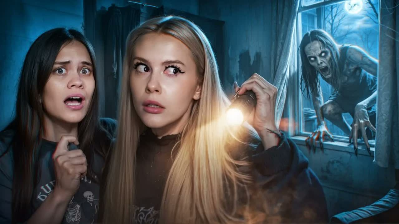 КТО-ТО ПОСТУЧАЛ В ОКНО… Пока мы смотрели СТРАШНЫЕ видео из TikTok с Anniemia. LyapoTanya Л