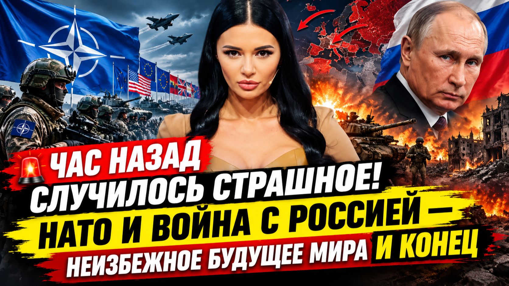 ЧАС НАЗАД СЛУЧИЛОСЬ СТРАШНОЕ! НАТО И ВОЙНА С РОССИЕЙ-НЕИЗБЕЖНОЕ БУДУЩЕЕ МИРА И КОНЕЦ