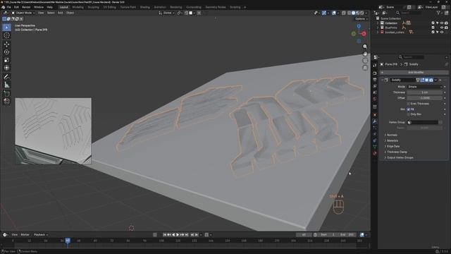 BLENDER THE SCI-FI WAR MACHINE 52. 052_Modeling The Top Ventilation Grilles