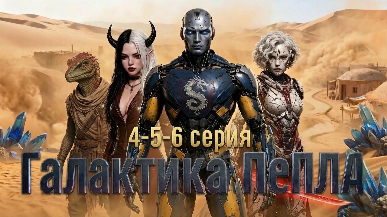 Галактика пепла 2026 4-5-6 эпизод научно-фантастического фильма созданная с помощью ИИ