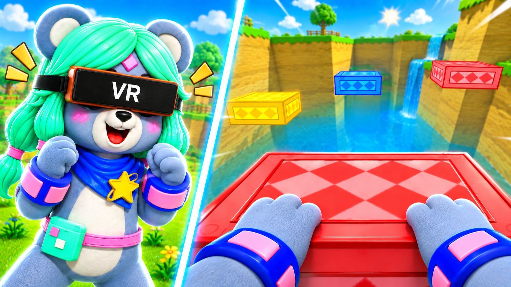 😂Я РЕШИЛА ПРОЙТИ ВЕСЬ ПАРКУР ОТ ПЕРВОГО ЛИЦА В ИГРЕ СУПЕР МИШКА SUPER BEAR ADVENTURE