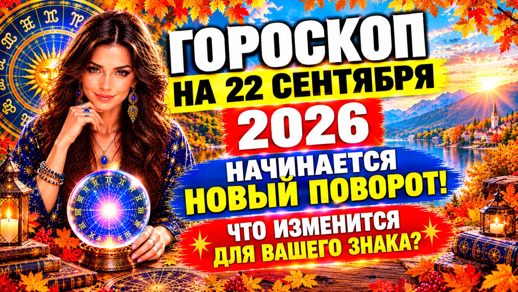 Гороскоп на 22 сентября 2026 🌟 Начинается новый поворот! Что изменится для вашего знака?