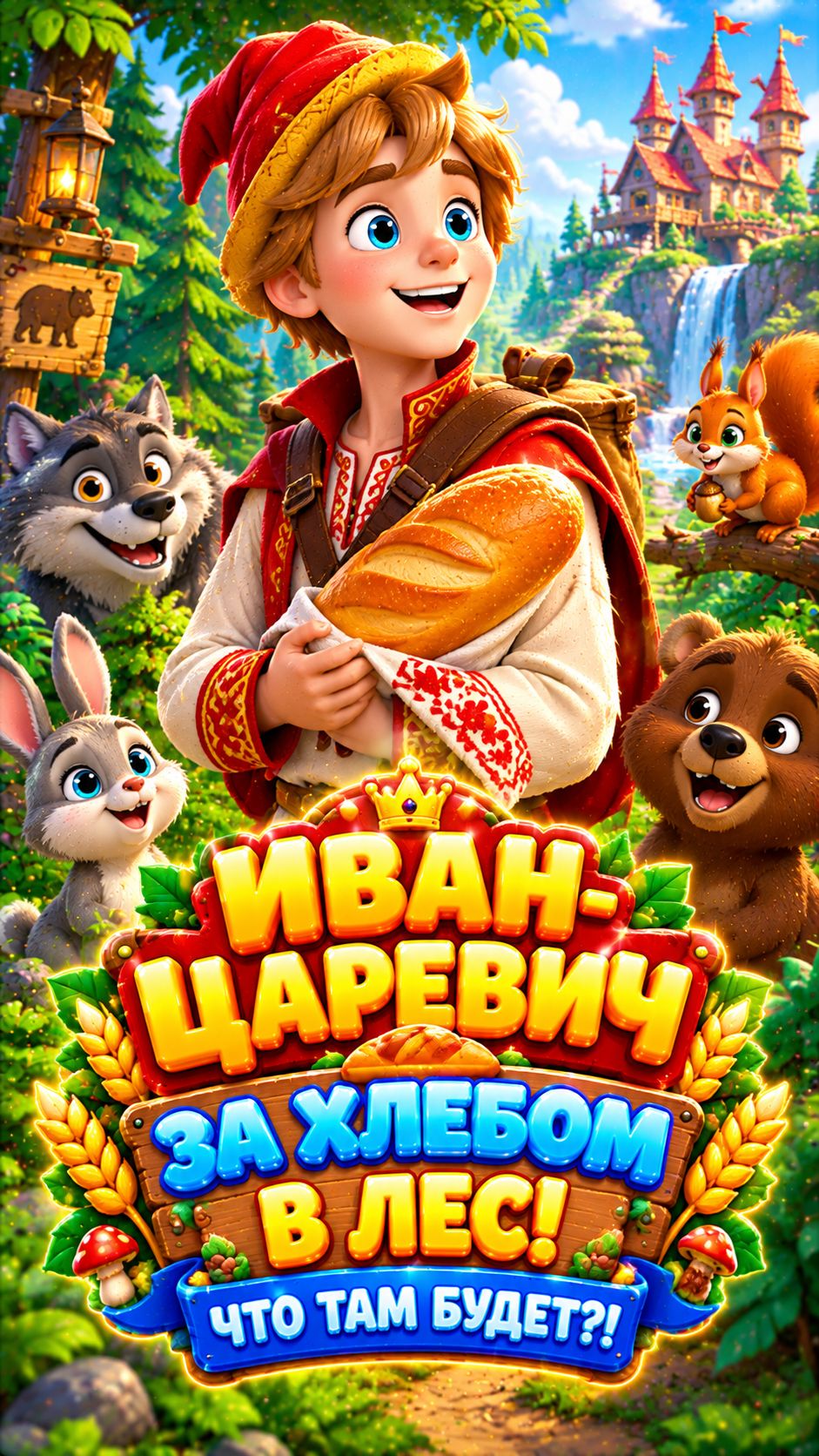 ИВАН-ЦАРЕВИЧ 🐎 ИДЁТ ЗА ХЛЕБОМ В ЗИМНИЙ ЛЕС! ❄️ #Shorts