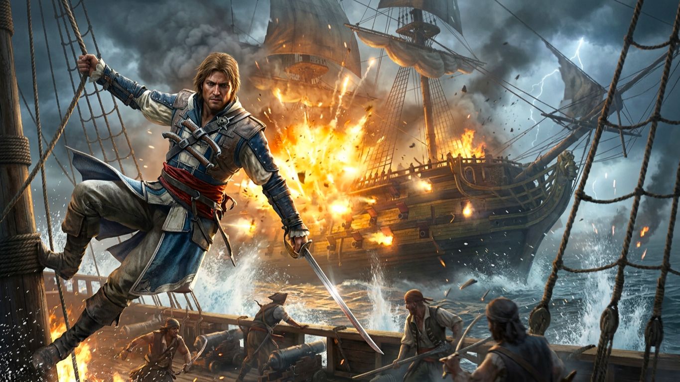 GTS 18 века ► Assassins Creed: Black Flag Resynced Прохождение #5