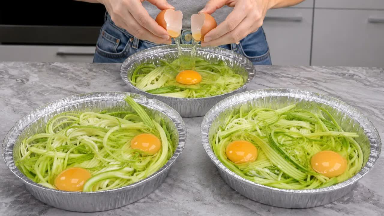 Кабачки с яйцами больше не жарю! Бабушкин секрет — вкуснее пиццы 😋🔥