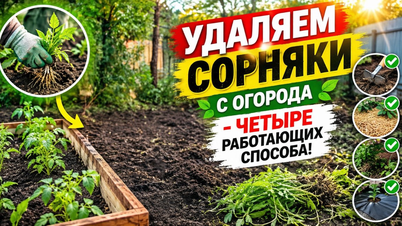 Четыре отличных способа по удалению сорняков с огорода