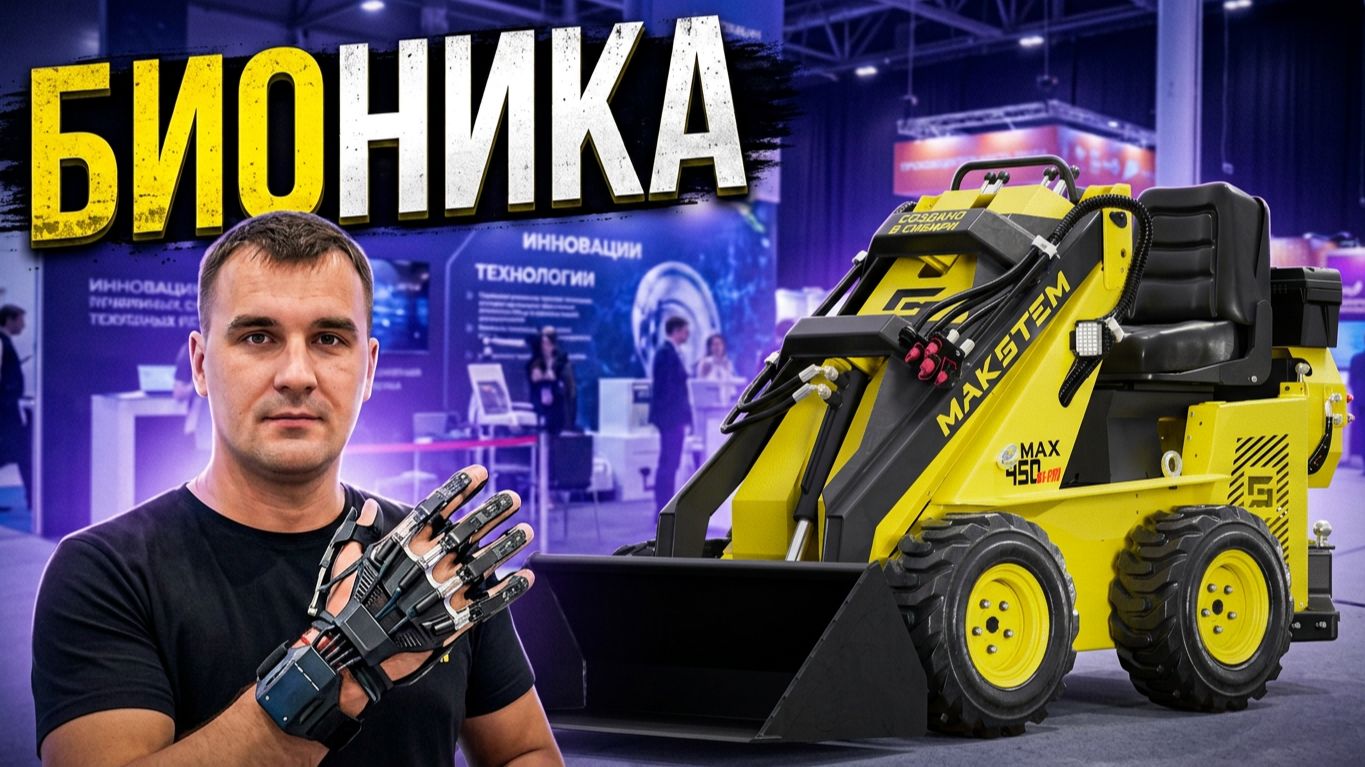 ТЕХНОЛОГИЧЕСКИЙ ПРОРЫВ БИОНИЧЕСКОЕ УПРАВЛЕНИЕ ПОГРУЗЧИКОМ MAKSTEM E-MAX 450