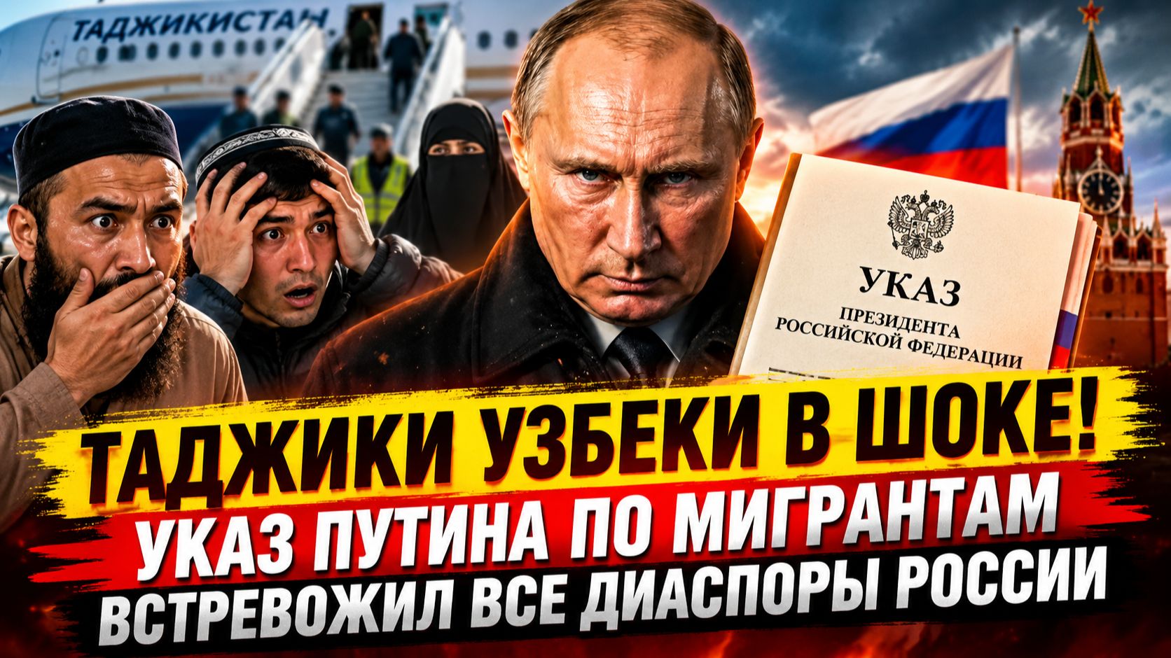 СРОЧНО! УКАЗ ПУТИНА ПО МИГРАНТАМ — ТАДЖИКИ И УЗБЕКИ В ШОКЕ? ЧТО ИЗМЕНИТСЯ В РОССИИ
