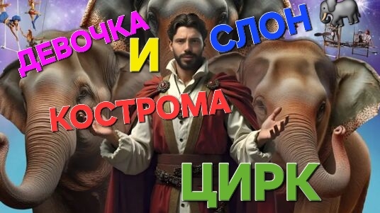 ⛵️Костромской🎪цирк.💃Девочка и слон.🐘 #цирк #кострома #весна2026