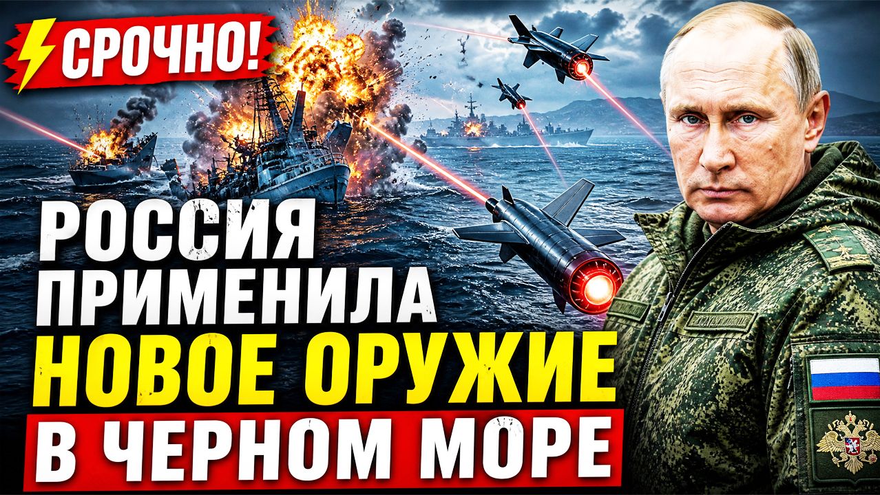 ⚡СРОЧНО: Россия начала мощную атаку! Внезапный удар в Чёрном море