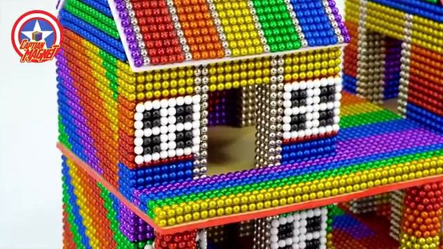 СТРОЮ ГИГАНТСКИЙ НЕБОСКРЕБ С БАССЕЙНОМ ИЗ МАГНИТНЫХ ШАРИКОВ! 😱 Магнитный Дом DIY
