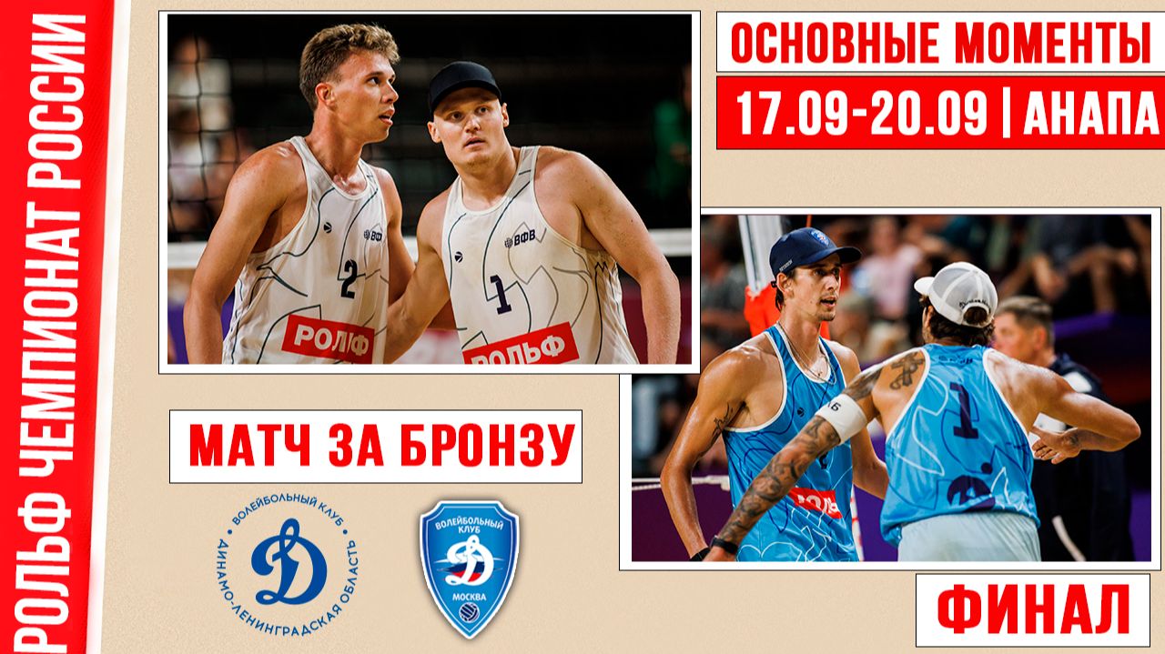 Динамо-ЛО-2 - Динамо | Матч за Бронзу | Основные моменты | РОЛЬФ Финал Чемпионата России. Анапа