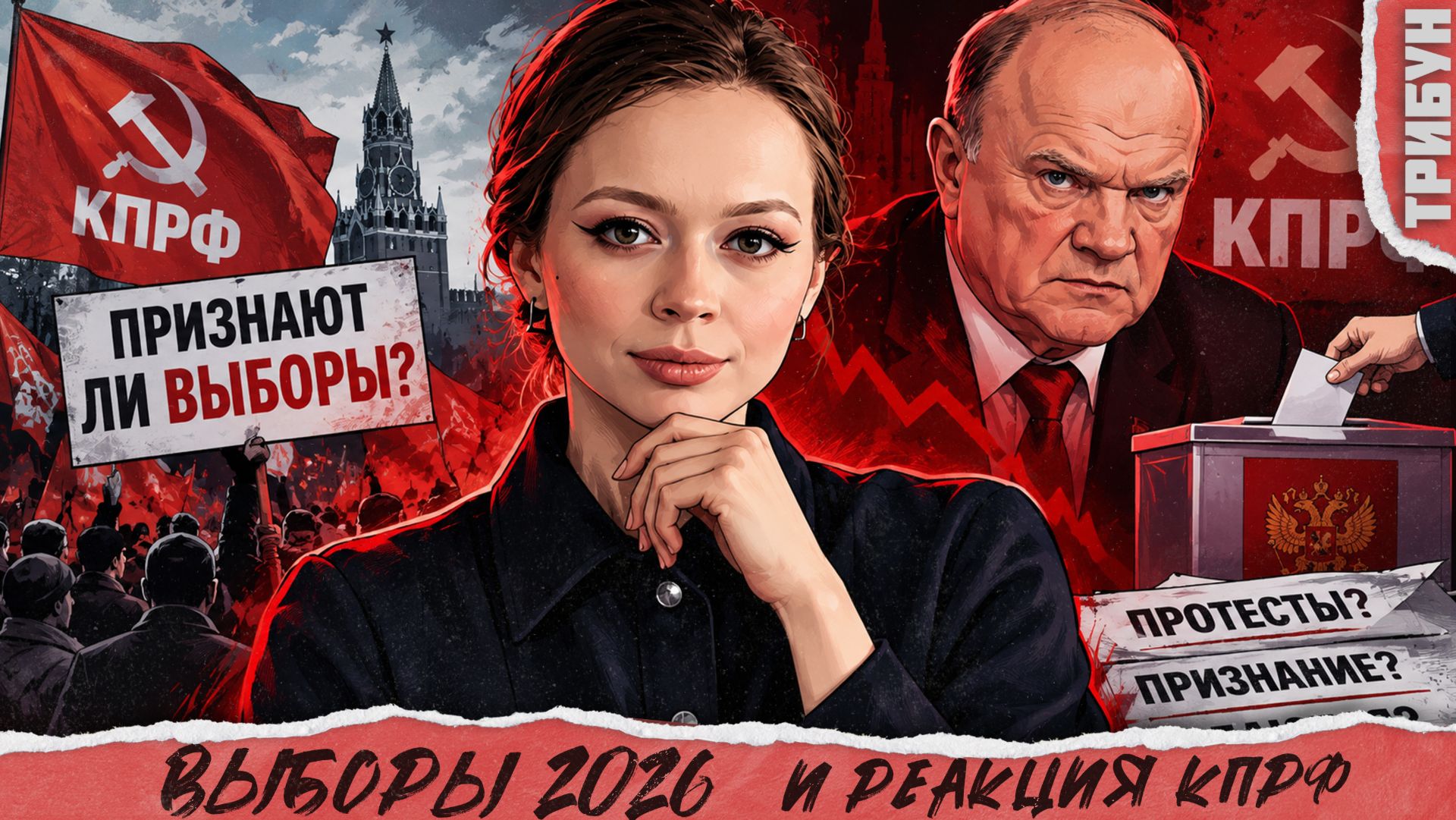 Признает ли Зюганов выборы - 2026? Сокрушительная победа ЕдРа | Смотрю пресс-конференцию КПРФ за вас