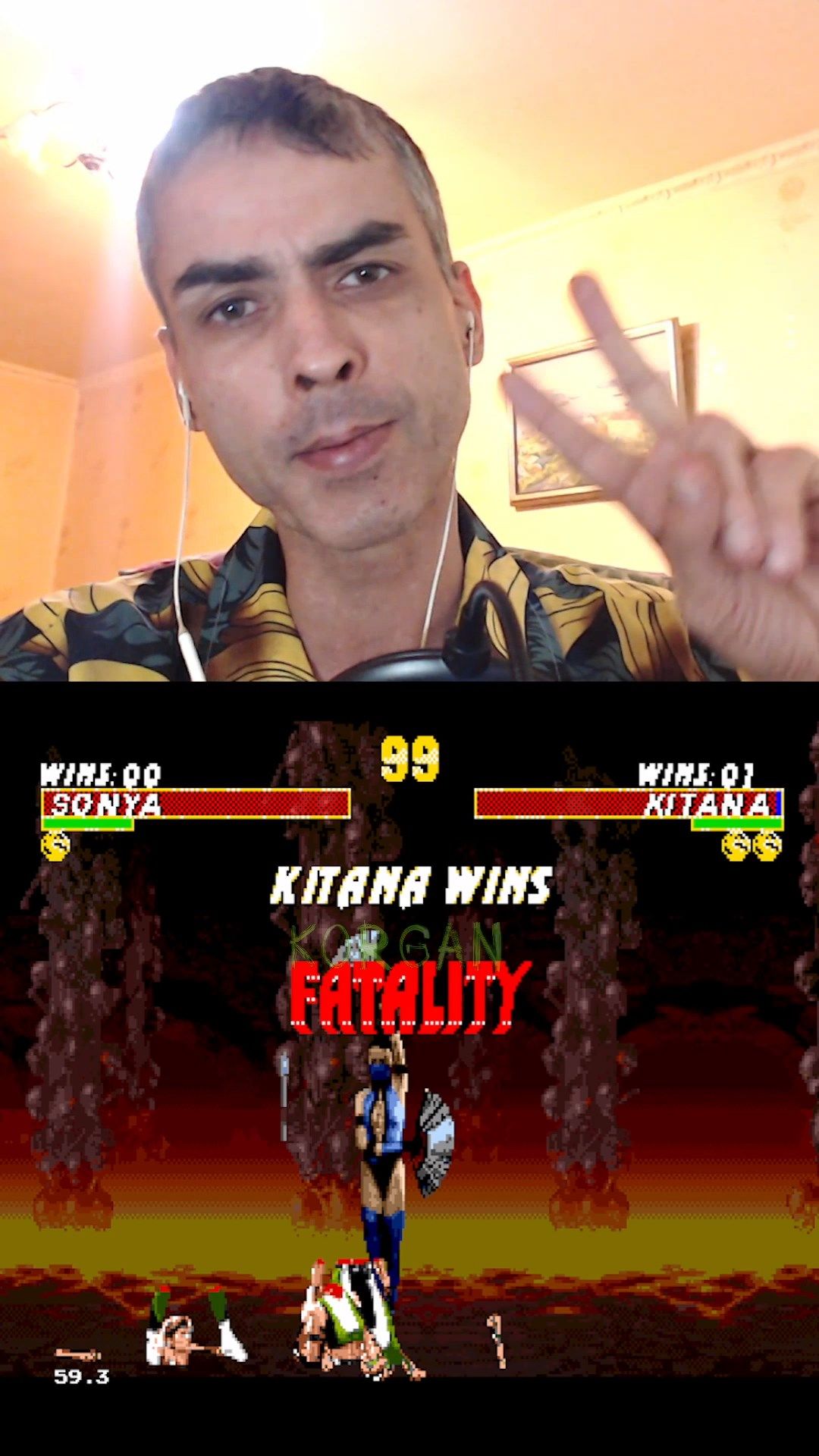 UMK3 Fatality 2 точка 1 у Китаны