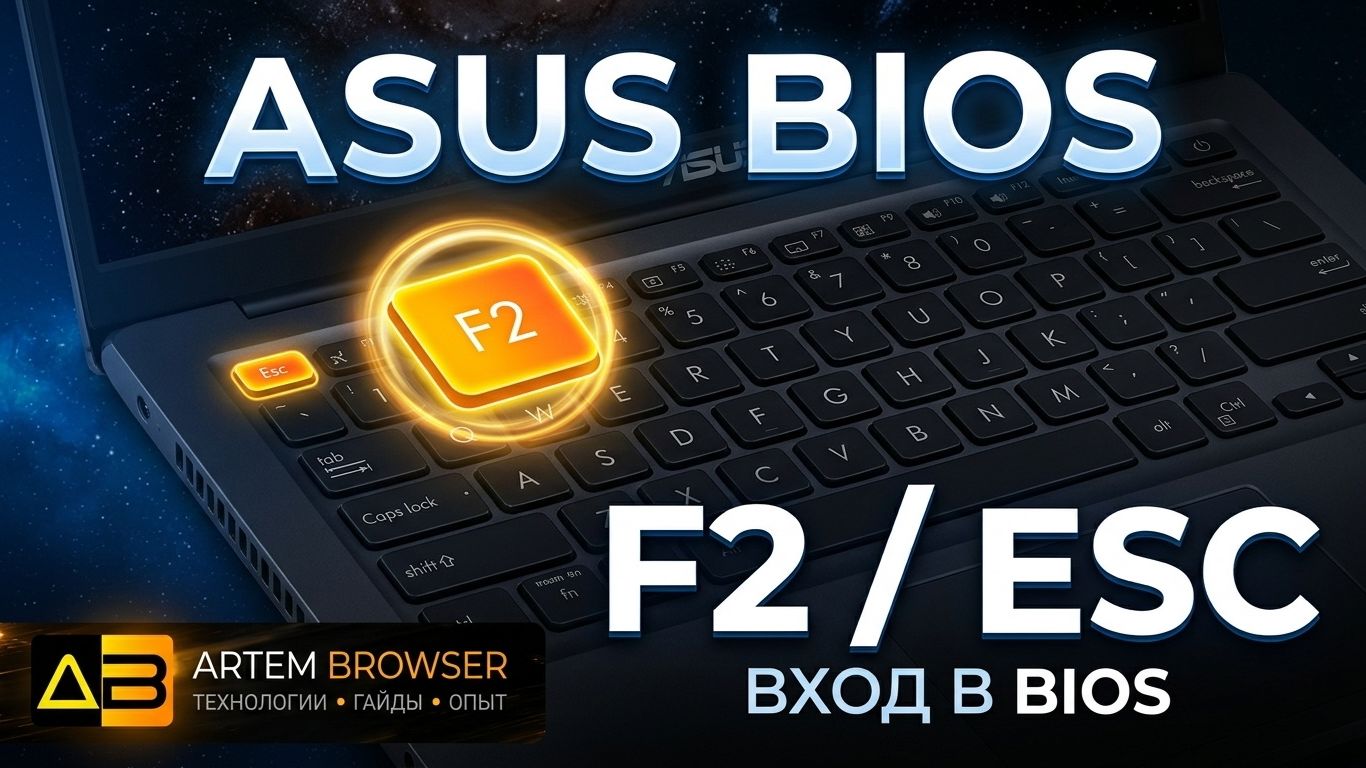 Как зайти в биос на ноутбуке ASUS