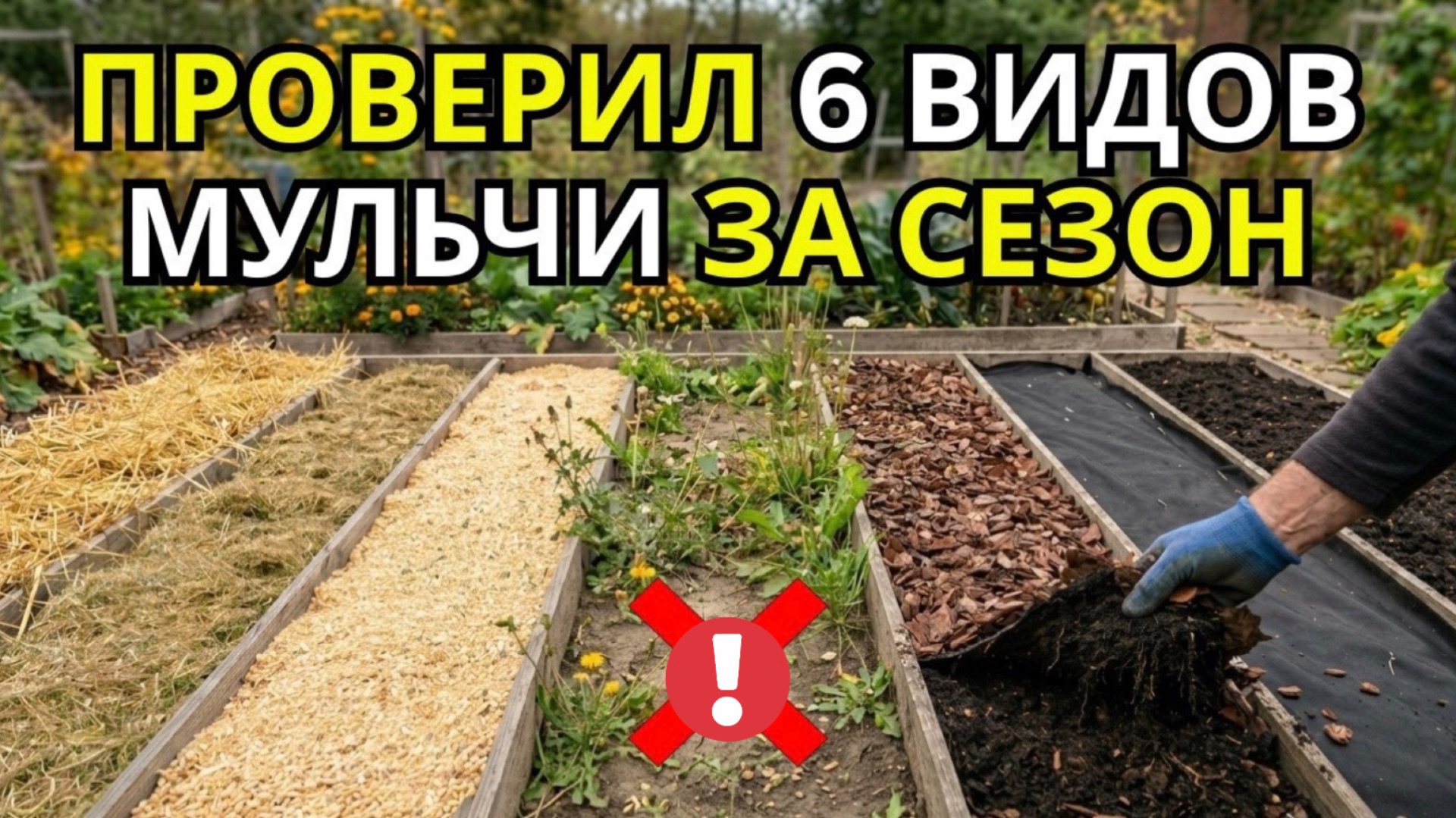 НЕ мульчируйте грядки ЭТИМ! Проверил 6 материалов за сезон и делюсь с вами результатами с огорода