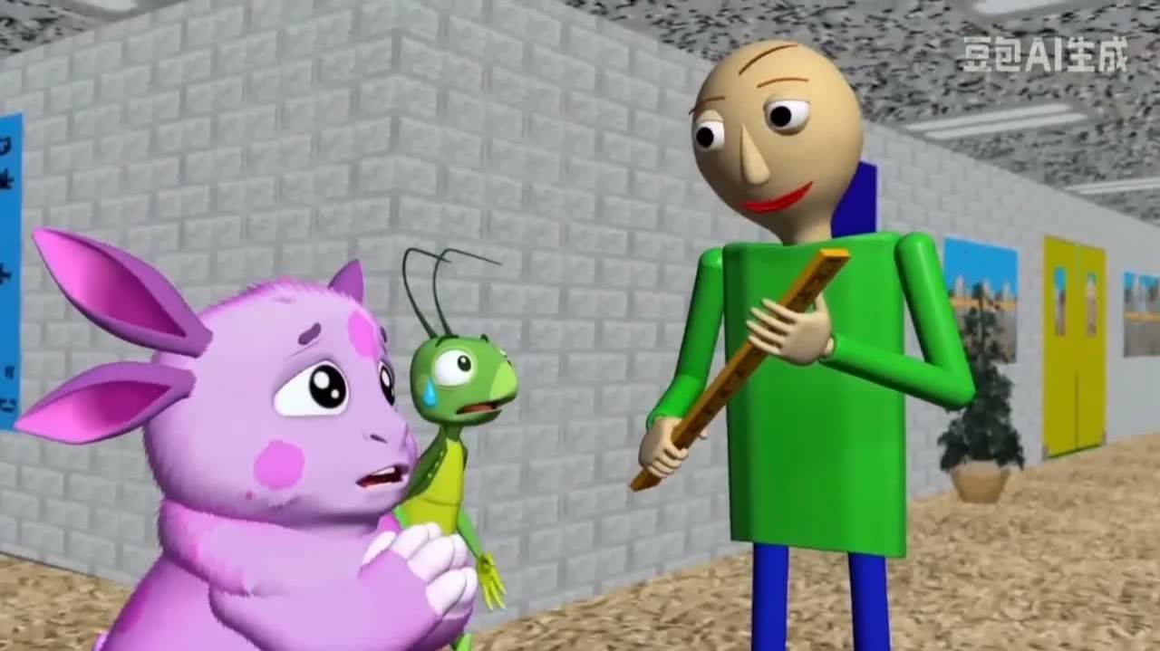Лунтик и Кузя попали в Baldi's Basics! (Выпуск 4)