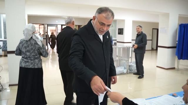 Заурбек Саидов проголосовал на выборах в Чеченской Республике