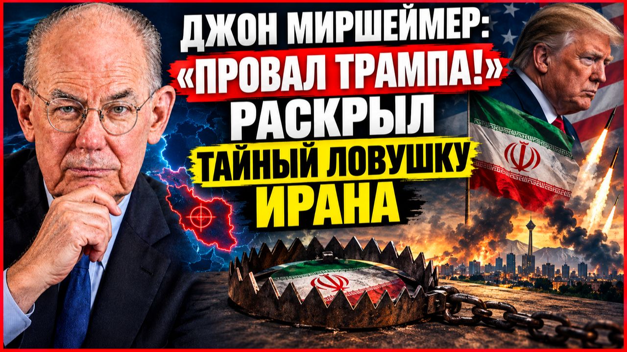 Миршаимер разоблачает Трамп и секретная ловушка войны с Ираном!