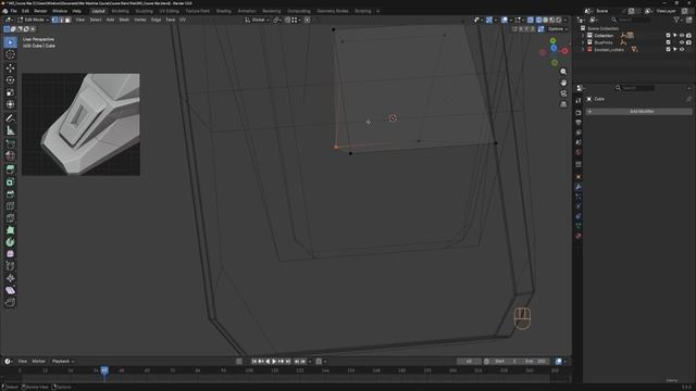 BLENDER THE SCI-FI WAR MACHINE 47. 047_Assembling The Foot And Ankle Joint