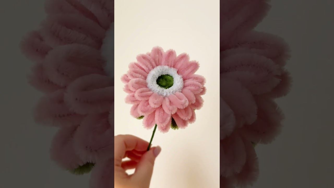 How To Make These Aesthetic Pipe Cleaner Flowers  #pipecleaner #diy #crafts
