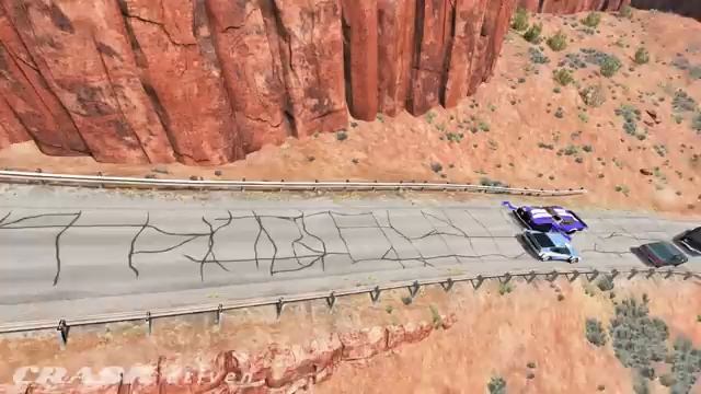 Chases Crashes 64 - BeamNG Drive CRASHdriven  Эпические полицейские погони и авари машинки для детей