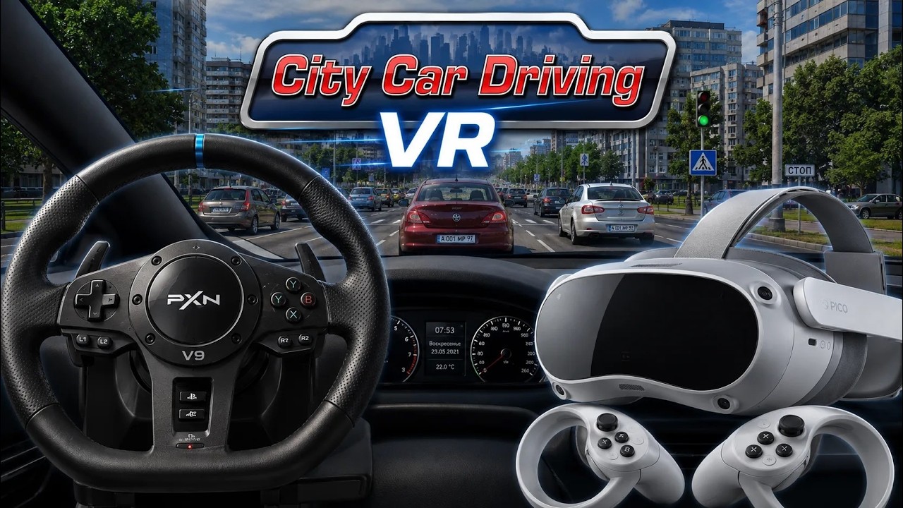 City Car Driving VR + PxnV9 | Pico 4
