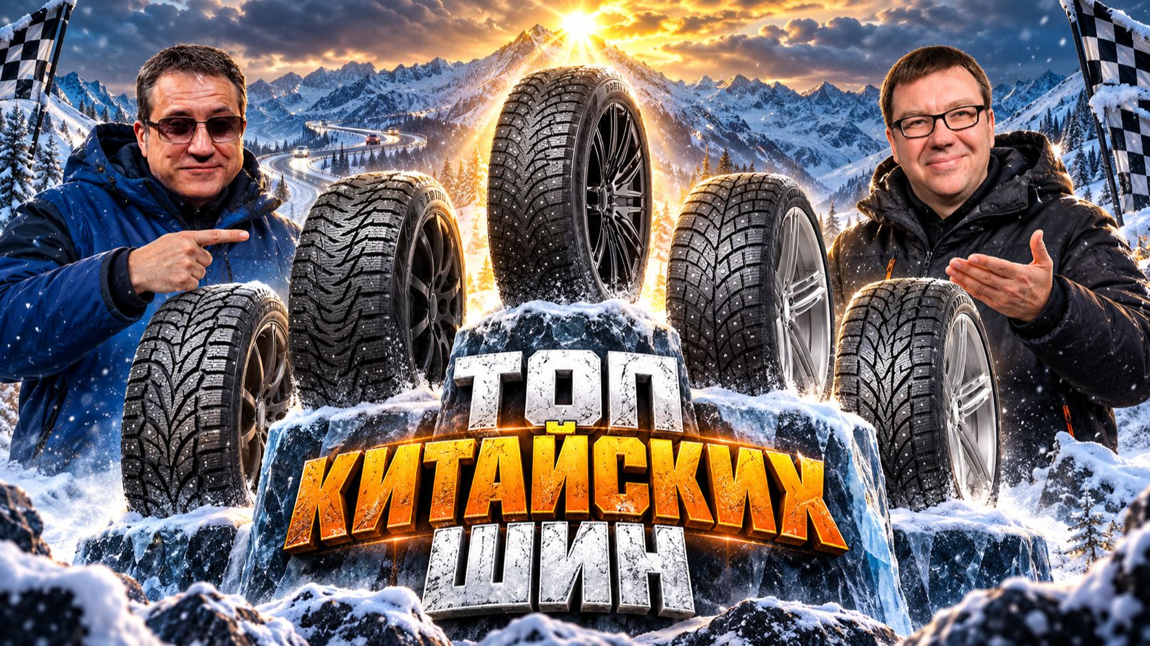 ТОП-5 ЛУЧШИХ китайских шипованных зимних шин для кроссоверов!
