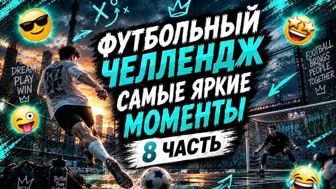 ФУТБОЛЬНЫЙ ЧЕЛЛЕНДЖ САМЫЕ ЯРКИЕ МОМЕНТЫ 8 ЧАСТЬ