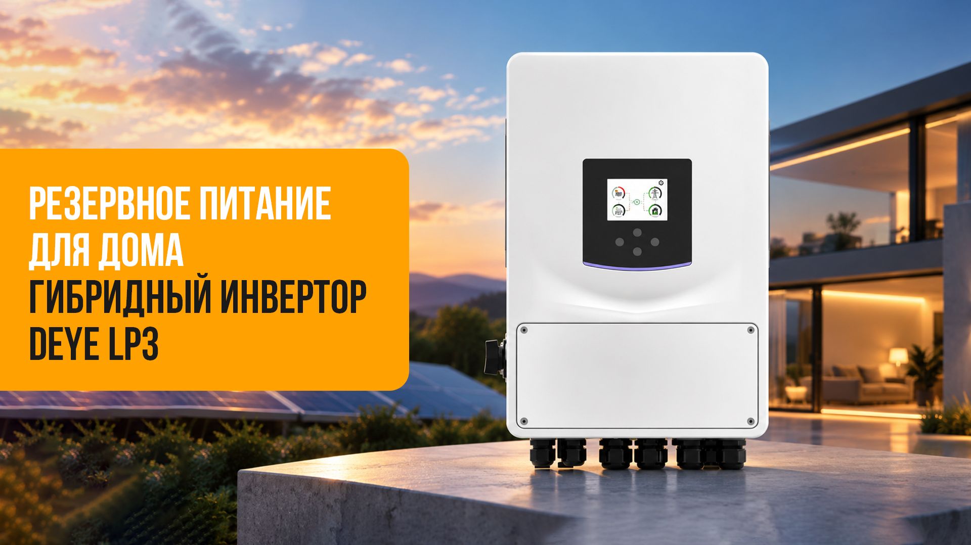 Резервное питание для дома и бизнеса — Deye LP3 до 20 кВт