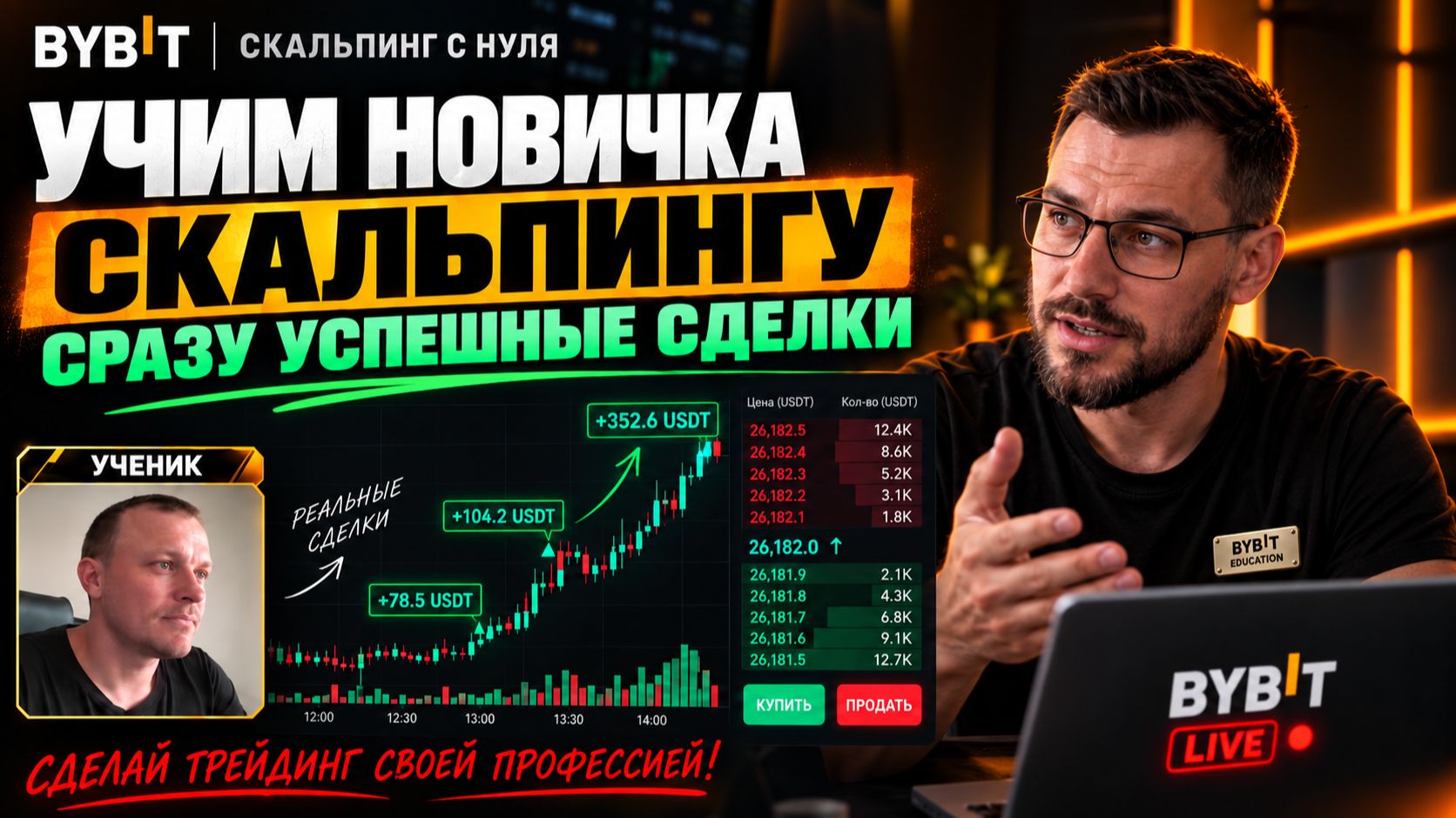 Скальпинг с нуля. КУРС из 4х уроков. База. Быстрый старт. Стратегия торговли