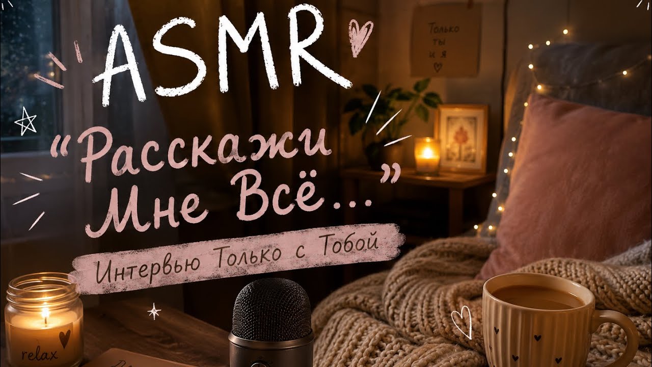🌕ASMR “Расскажи Мне…”Шепотное Интервью🌕🫶🏻