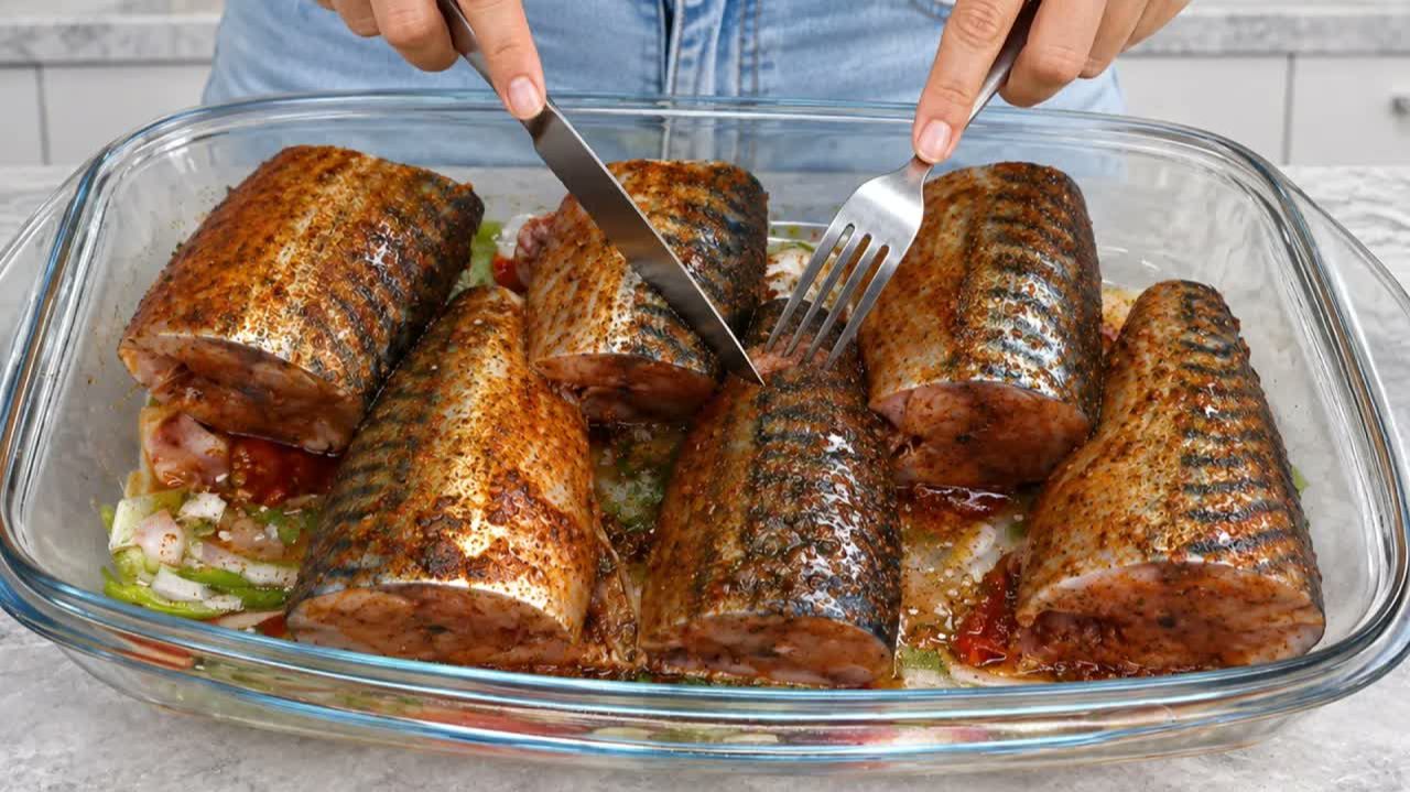 Скумбрия вкуснее лосося! 🐟 Простой ужин за 60 минут — мало кто знает