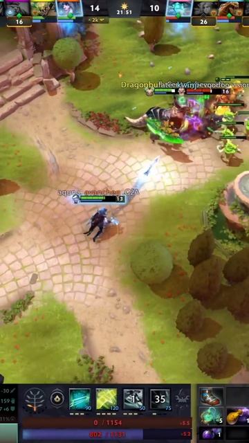 Dota 2 / Удачный момент для дровки и минус 3