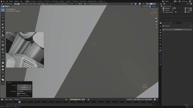 BLENDER THE SCI-FI WAR MACHINE 41. 041_ Detailing The Shin Armor And Side Vent Panel
