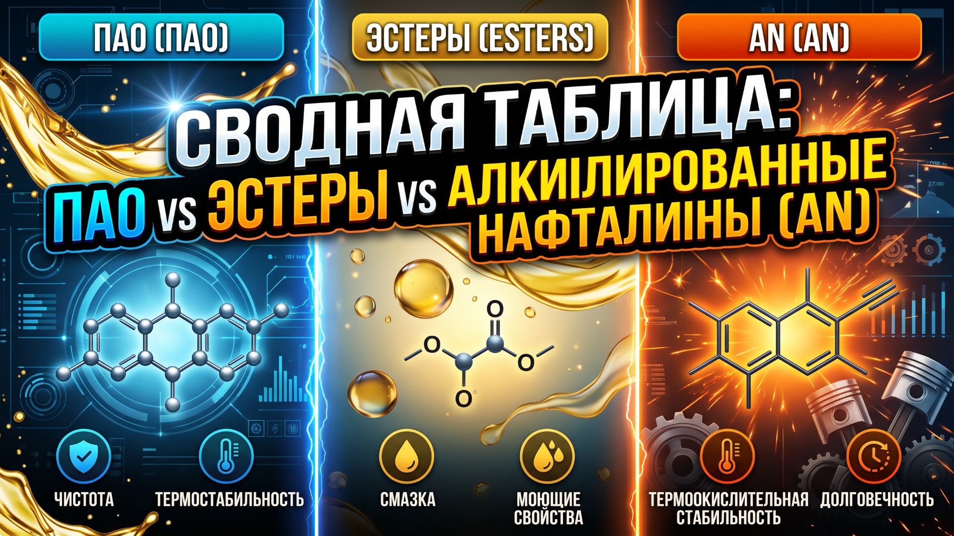 Что лучше: - ПАО, ЭСТЕРЫ ИЛИ AN (АЛКИЛИРОВАННЫЕ НАФТАЛИНЫ)? #anton_mygt