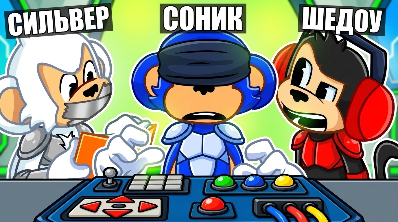 Соник играет в игры