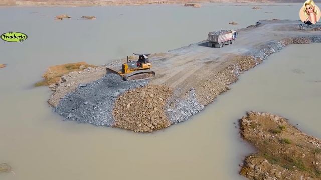 Строительство, дороги на озере, высотные съёмки