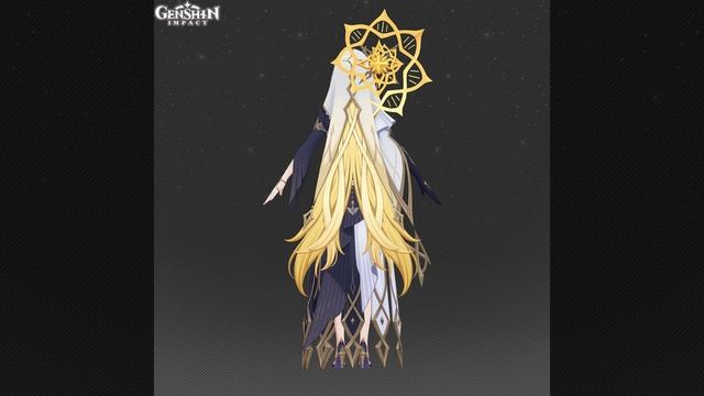 Genshin Impact 7.1 Рэйндоттир: рендер модельки
