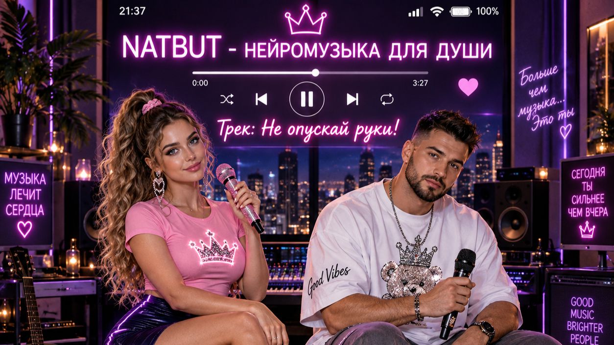 🔥НОВЫЙ ТРЕК: «НЕ ОПУСКАЙ РУКИ!»🎧NATBUT - НЕЙРОМУЗЫКА ДЛЯ ДУШИ / СЛУШАЙ ОНЛАЙН