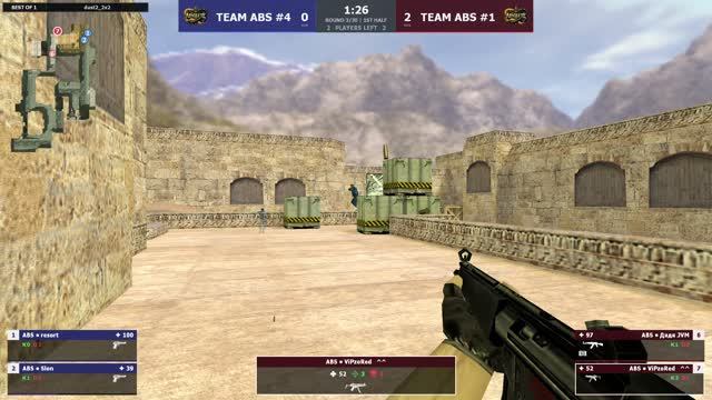TEAM ABS #4 -vs- TEAM ABS #1 | Полуфинал верхней сетки | ABSOLUTE CUP 2x2 | @kn1feTV