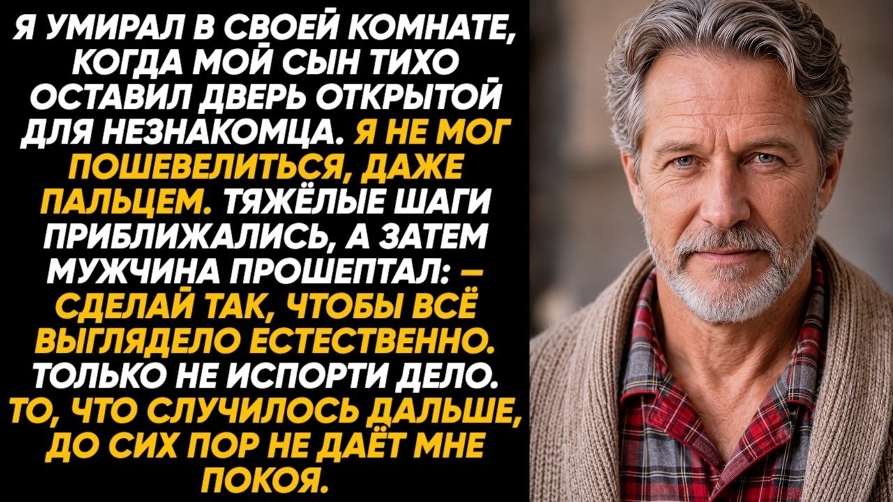 Пока я умирал, сын оставил дверь открытой незнакомцу — и тогда я услышал его страшный шёпот о мести!